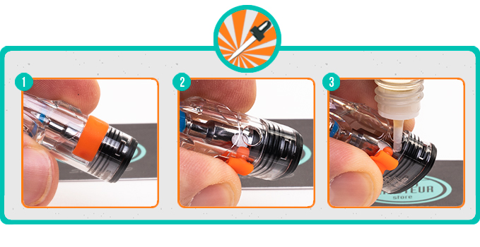 Remplissage du Pixo Max Aspire